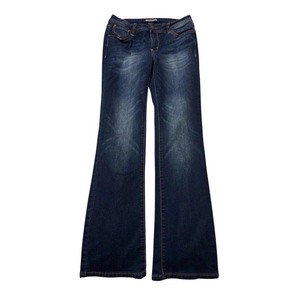 WallFlower Luscious Curvy Bootcut Jeans Size 9 Mid Rise Blue Stretch Denim